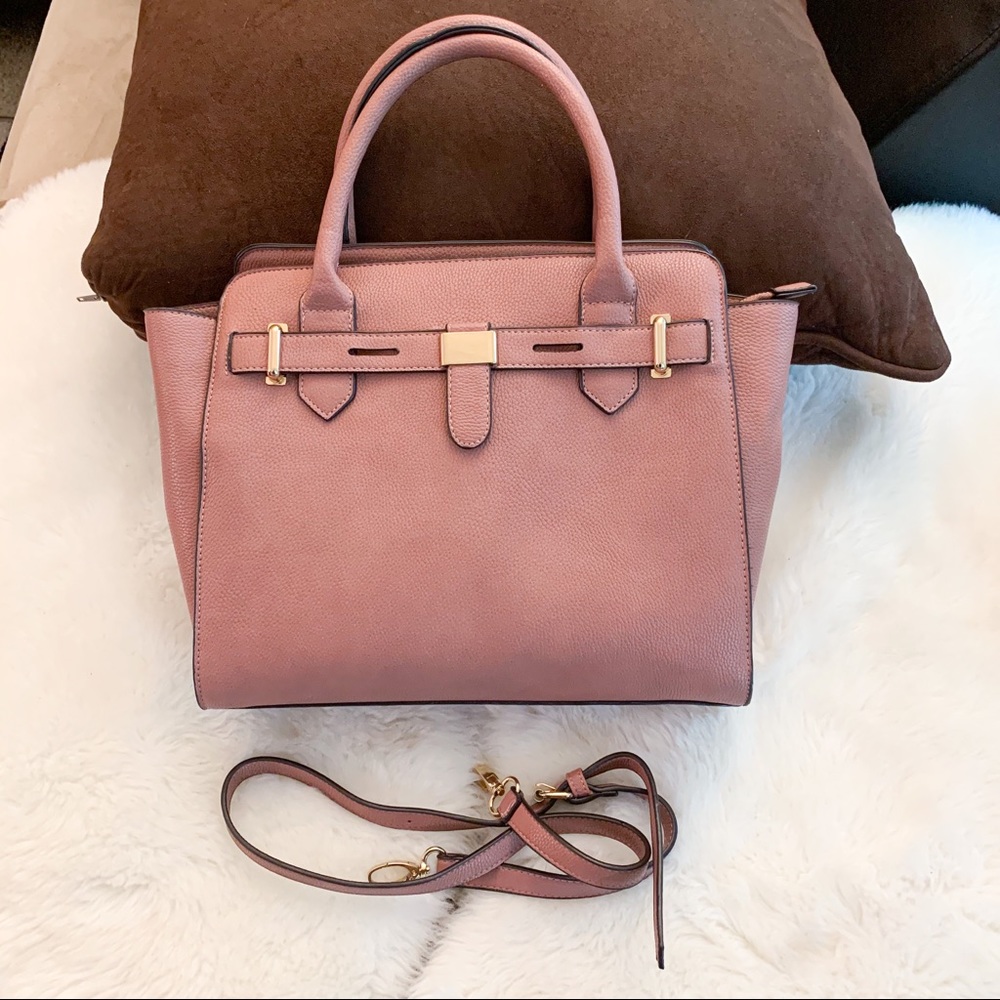 Mauve Top Handle Satchel